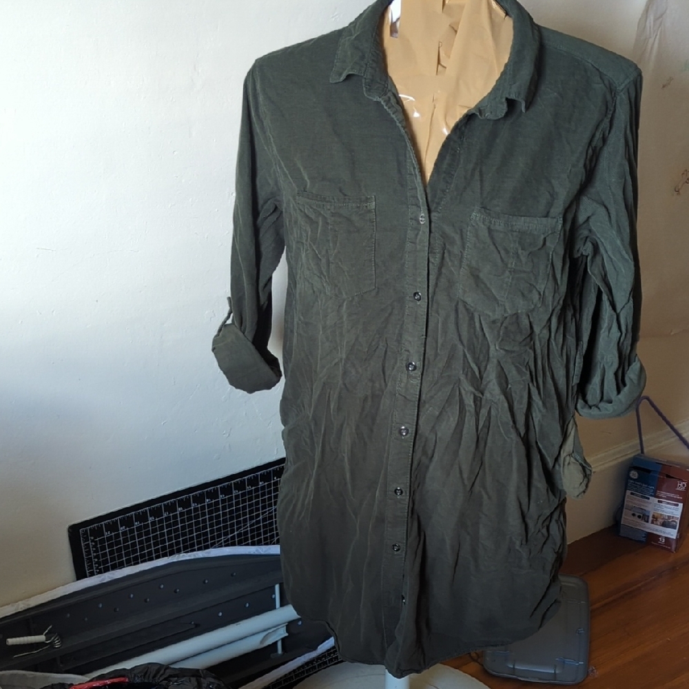 Lucky Brand Olive Green Tunic Dress